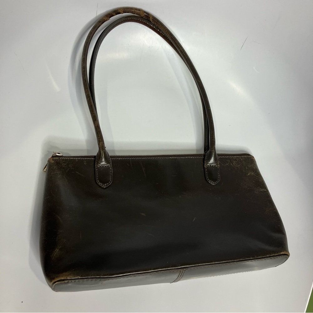 HOBO taupe‎ brown leather handbag medium size